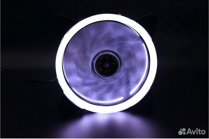 Вентилятор для пк с белой LED Подсветкой