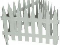 Забор декоративный "Рейка", 28х300 см, белый