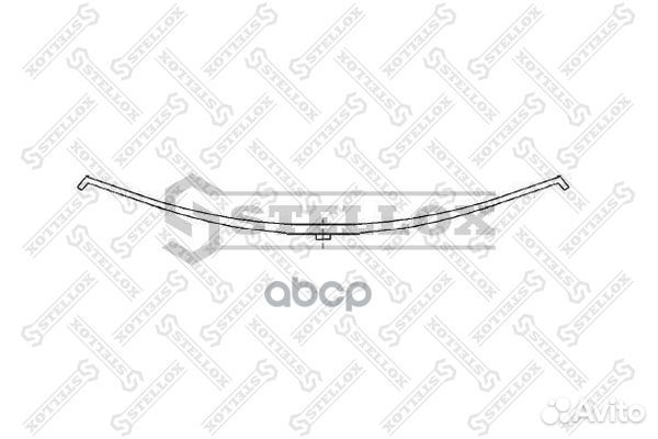 84-55606-SX рессора 1-листовая 1/43x43x75 604+