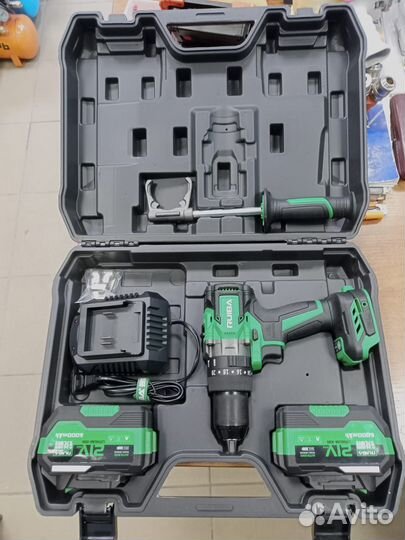 Бесщеточная ударная дрель-шуруповерт Ruiba 2 акк