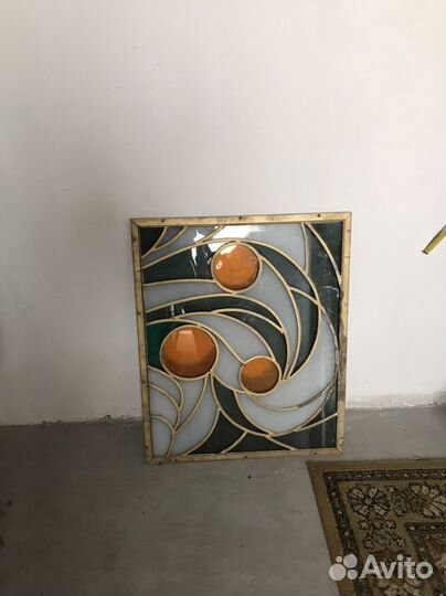 Советские витражи в аллюминевой раме