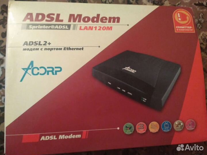 Модем Acorp 56000, Acorp Sprinter adsl lan420m
