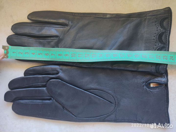 Перчатки кожаные женские размер 7/s