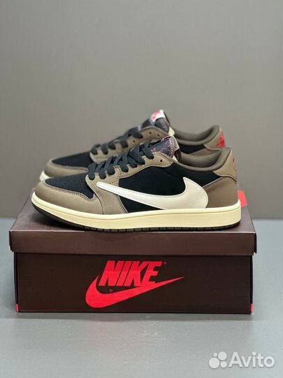 Кроссовки nike air jordan 1 low travis scott