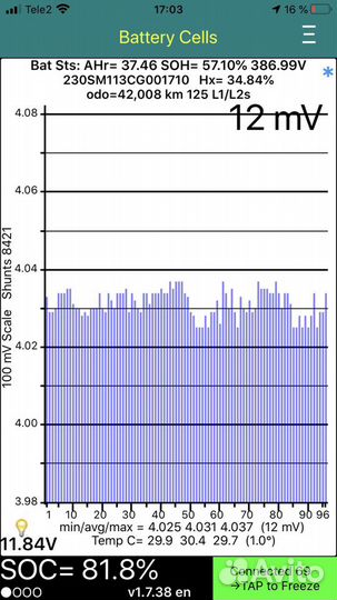 ELM327 Bluetooth OBD сканер v1.5