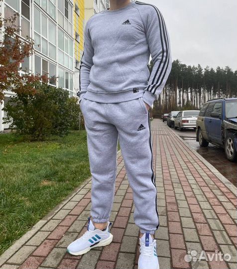 Спортивный утепленный костюм мужской adidas