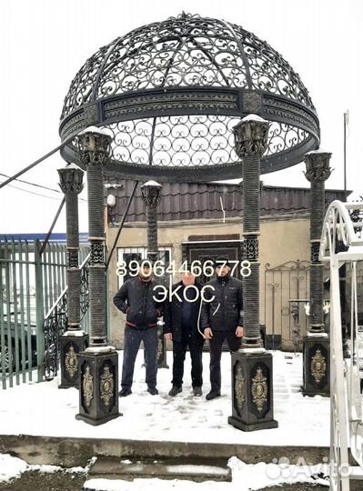 Кованая беседка, ротонда