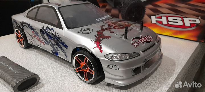 RC drift HSP Flying Fish дрифт