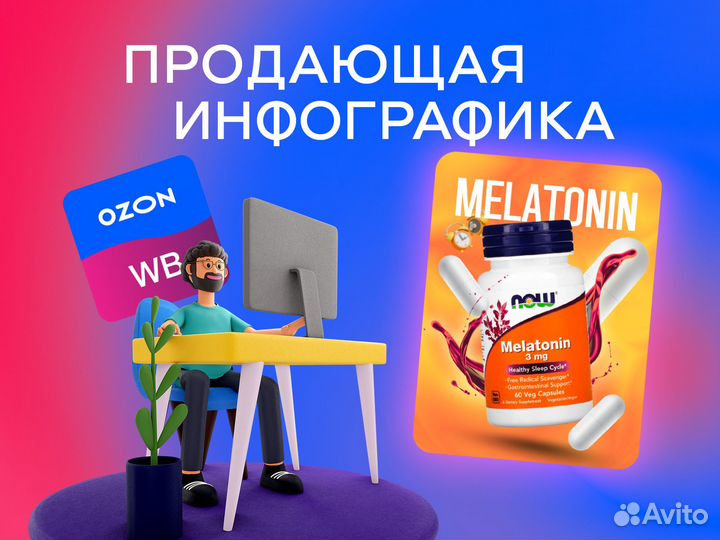 Дизайн для Ozon Wildberries Инфографика оформление