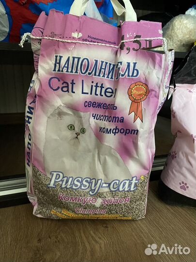 Наполнитель для лотка (5 котов; Pussy-cat)