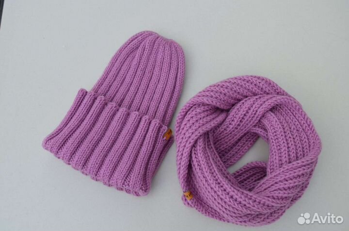 Комплект шапка и снуд