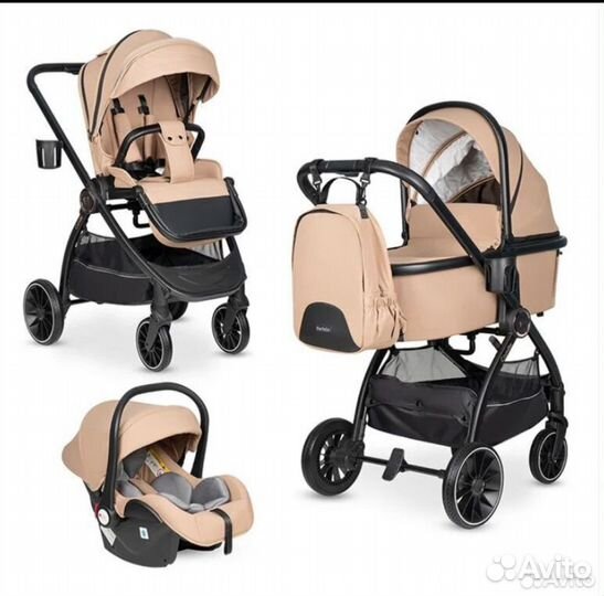 Коляска новая Farfello Camille 3в1