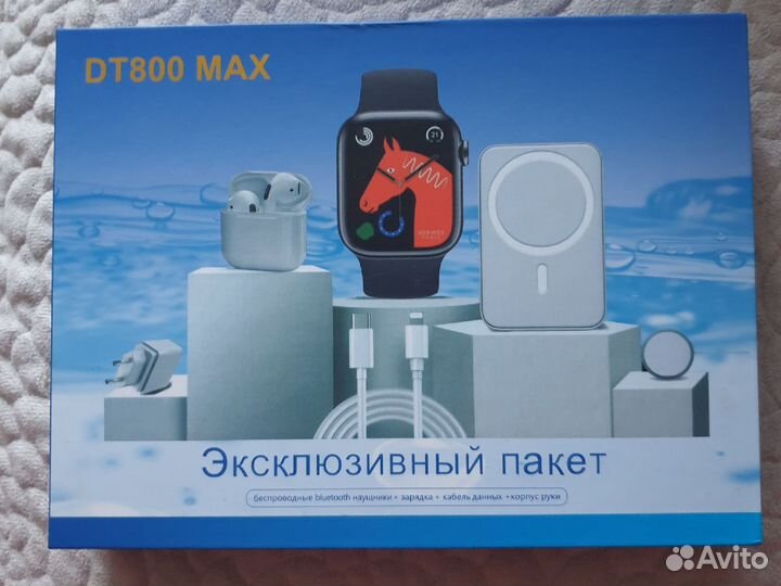 Умные часы,наушники,пауэр банк (в коробке)