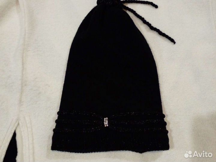 Зимние шапки с шарфами из Ангоры