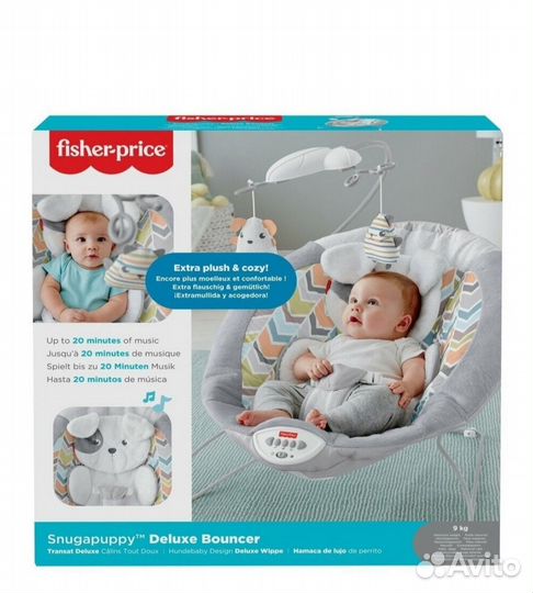 Новый шезлонг Fisher-Price
