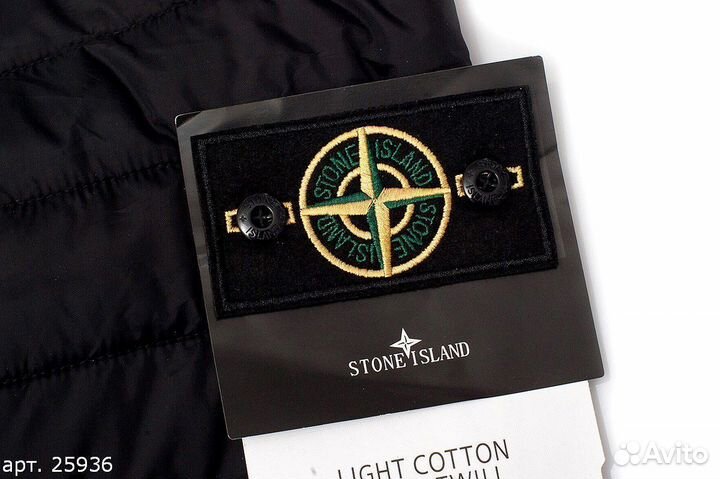 Зимняя куртка Stone Island black pocket Чёрная
