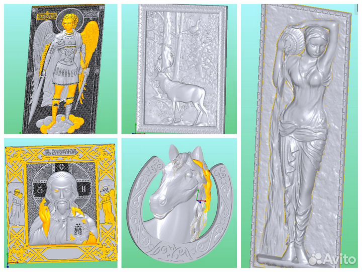 Обьёмные и плоские шаблоны для чпу