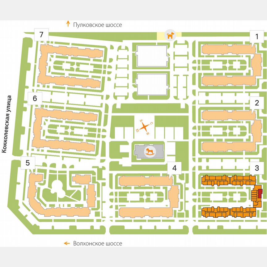 3-к. квартира, 79,4 м², 3/5 эт.