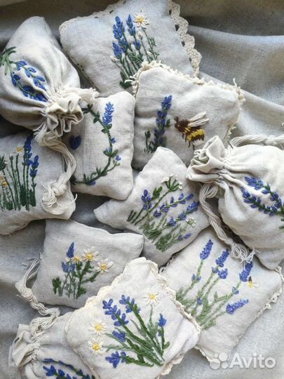 Саше с лавандой подушечки