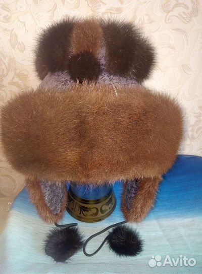 Шапка норковая женская