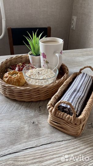 Плетеный поднос