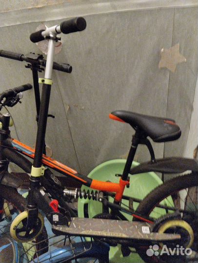 Самокат детский двухколесный бу