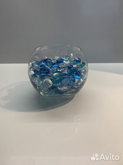 Шарики стеклянные приплюснутые и вызочка IKEA