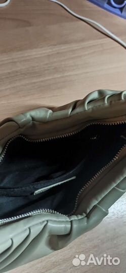 Cумка багет оливкового цвета