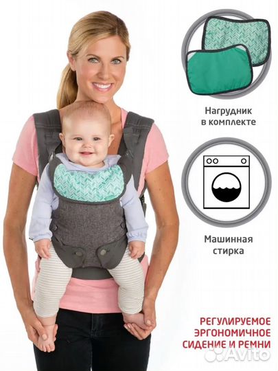 Рюкзак кенгуру для переноски новорожденных 4в1