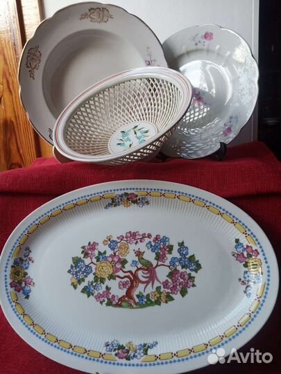 Блюдо,сухарница СССР и другое