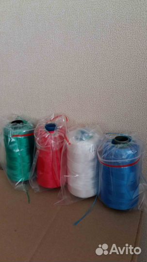 Нитки мешкозашивочные лш-210, 1000 м белые, черные