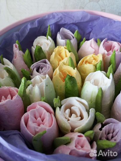 Цветы из зефира на день рождения