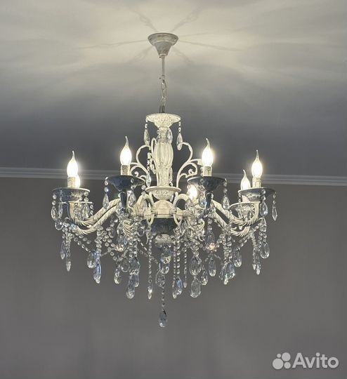 Люстра потолочная хрустальная