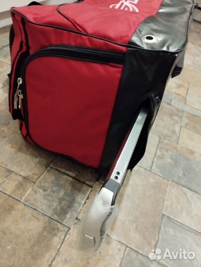 Хоккейный баул детский красно-черный дно пвх