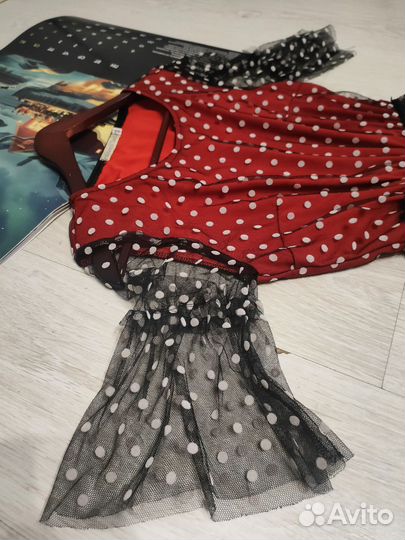 Платье в горошек 44 размер