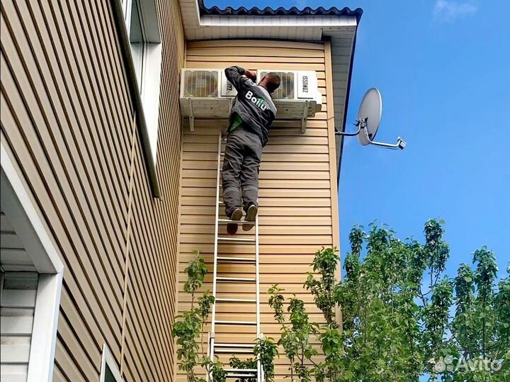 Сплит система с установкой