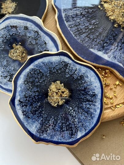 Сервировочный набор из эпоксидной смолы