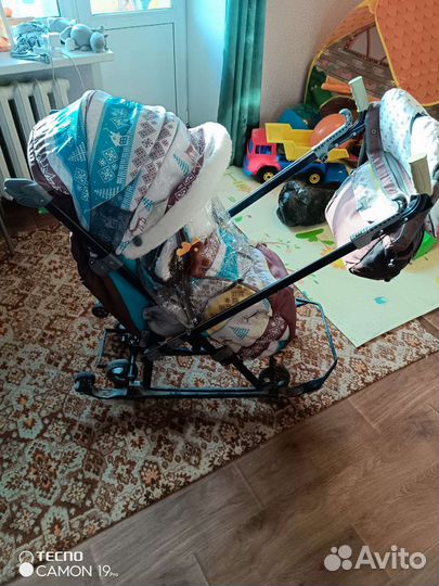 Детские санки коляска ника 7-7