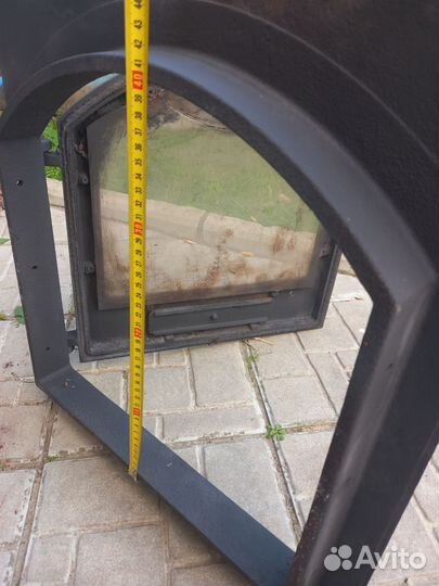 Дверца для печки со стеклом Везувий