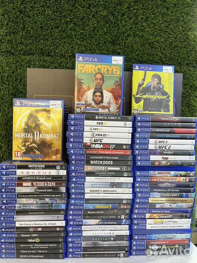 Диски с играми для Sony Playstation 4