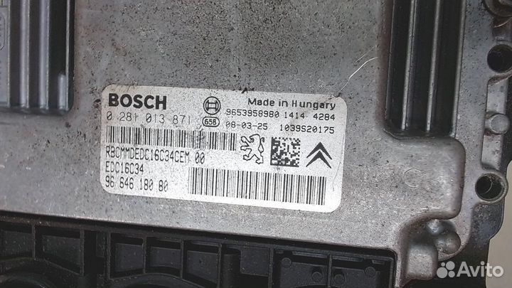 Блок управления двигателем Peugeot Partner, 2008
