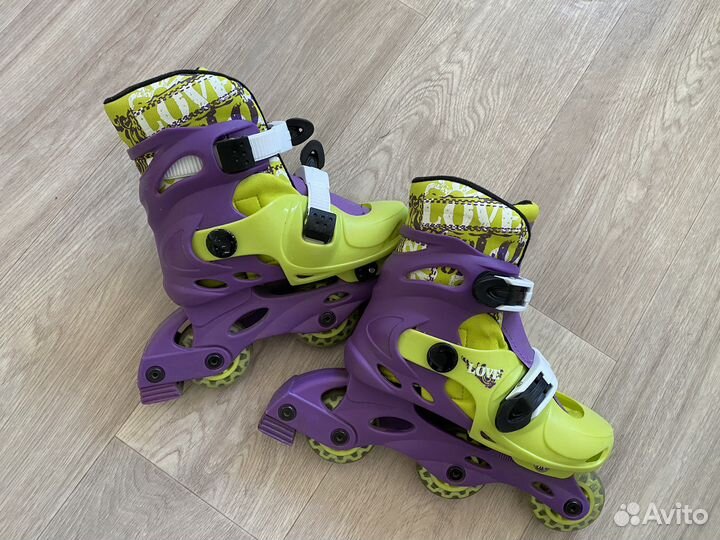 Роликовые коньки детские раздвижные 31 34