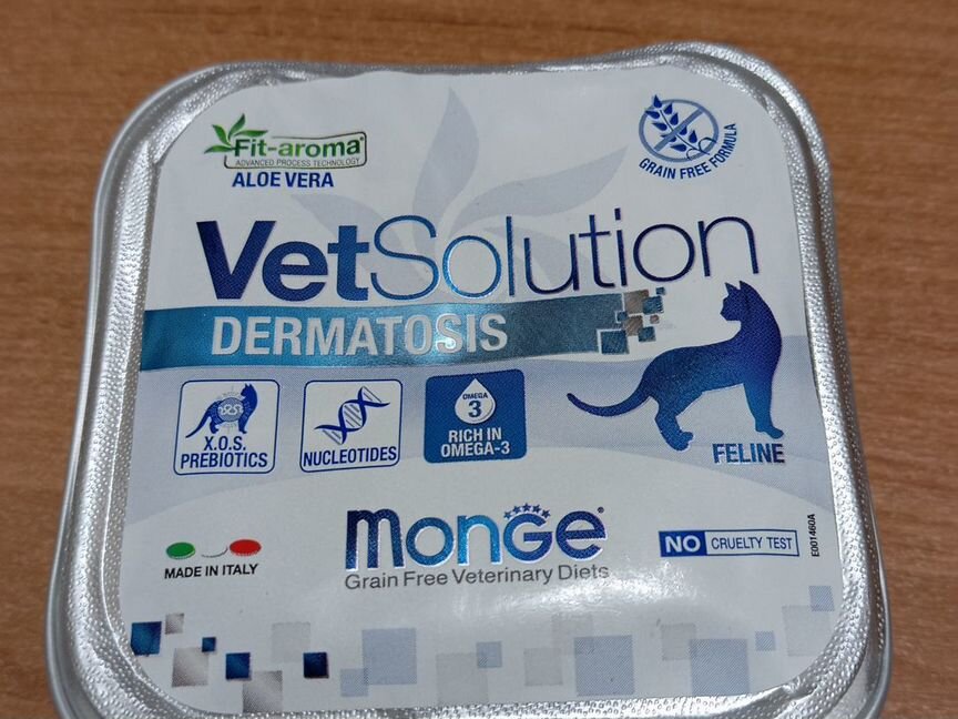 Влажный корм д/кошек Monge VetSolution Dermatosis