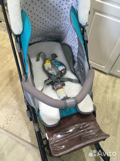 Коляска санки Ника детям 7-3/6 Скандинавия бирюза