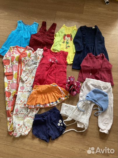 Одежда на девочку пакетом 80-86