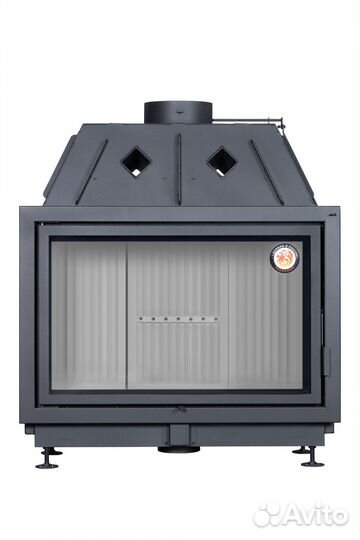 Каминная топка Альфа 1000B черный шамот Новинка