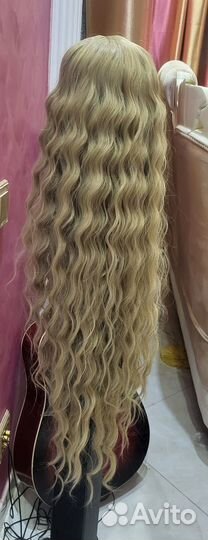 Новые парики блонд длинные, лейсфронт