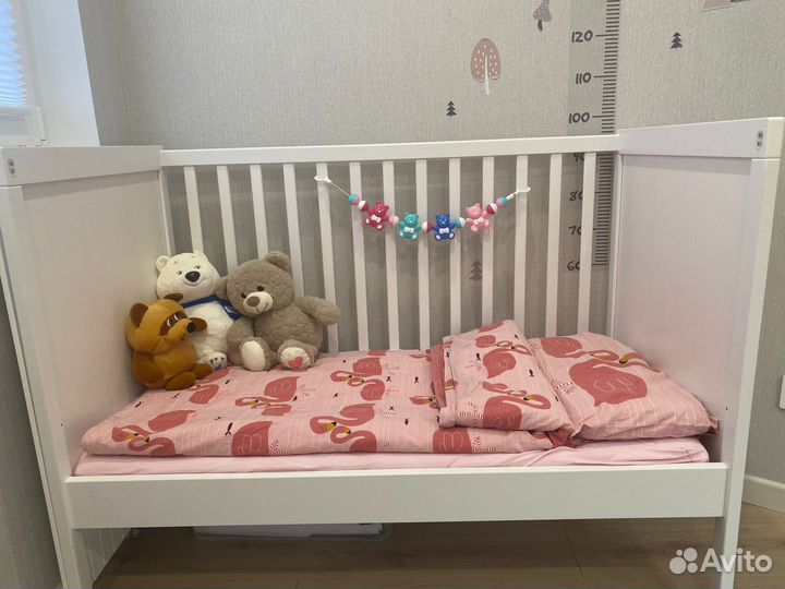 Детская кроватка IKEA сундвик