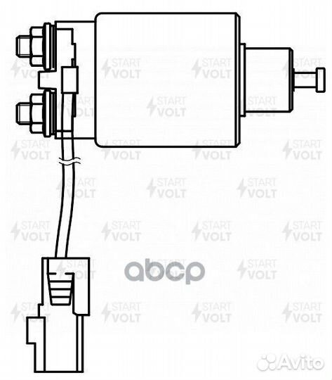 Реле втягивающее mazda 3 08- стартера VSR2504