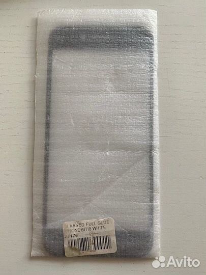 Стекло защитное черное и пленка для iPhone 6/7/8